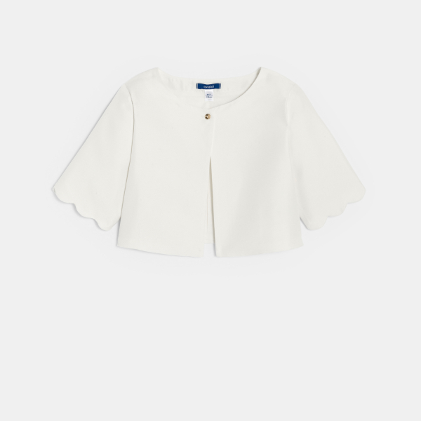 جاكيت بوليرو أوف وايت للفتيات